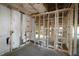 Basement framing showcases the structured design and potential for a finished space at 2055 Ripple Park Bend, Canton, GA 30114