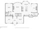 First floor layout featuring a kitchen, living room, den, dining room, office, and breakfast nook with dimensions at 3149 Hidden Falls Ne Dr, Buford, GA 30519