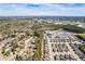 Residential neighborhood aerial highlighting community layout and proximity to commercial area at 2121 Hempstead Ct, Snellville, GA 30078
