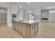 Bright kitchen with an island, stainless dishwasher, and modern fixtures at 123 Candler Loop, Acworth, GA 30101