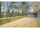 Newly built wooden deck and railing offering outdoor living space at 3069 Thrasher Cir, Decatur, GA 30032