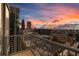 Breathtaking balcony view of the city skyline at dusk with vibrant colors at 855 Peachtree Ne St # 2403, Atlanta, GA 30308