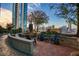 Rooftop terrace with lounge seating, water features, and panoramic city views at 855 Peachtree Ne St # 2403, Atlanta, GA 30308