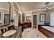 Spacious main bathroom featuring a soaking tub, vanity and walk-in shower at 803 Amerden Ponds Ct, Johns Creek, GA 30097