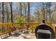 Cozy deck featuring outdoor seating, plants, a grill and a view of surrounding nature at 263 Keller Dr, Mcdonough, GA 30252