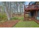 Multi-level deck provides access to the private and wooded backyard at 2735 Peachtree Walk, Duluth, GA 30096