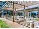 Relaxing patio with covered pergola and outdoor dining and grilling spaces at 923 Peachtree Ne St # 939, Atlanta, GA 30309