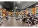 Spacious fitness center with treadmills, ellipticals, stair climbers, and mounted TVs at 1101 Juniper Ne St # 612, Atlanta, GA 30309