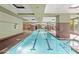 Indoor pool with marked lanes and ample lounging space at 1101 Juniper Ne St # 612, Atlanta, GA 30309