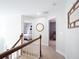Upstairs hallway showcasing access to bedrooms and decorative design elements at 507 Autumn Walk, Canton, GA 30114