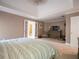 Spacious main bedroom features a sitting area and access to the en-suite bathroom through french doors at 507 Autumn Walk, Canton, GA 30114