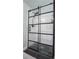 Modern black framed glass shower with a subway tile surround and dark fixtures at 507 Autumn Walk, Canton, GA 30114