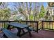 Spacious backyard with a wooden picnic table offers ample space for outdoor dining and recreation at 976 Blue Ridge Ne Ave, Atlanta, GA 30306