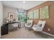 Stylish home office with a sleek desk, comfortable seating, natural light, and contemporary décor at 2272 Jamin Bnd # 13, Lithonia, GA 30058