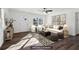 This virtually staged living room offers modern décor, stylish furniture, and warm natural light at 4378 Glenwood Pkwy, Decatur, GA 30032