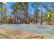 Community basketball court surrounded by trees and open space for recreation at 1050 Sunny Field Ct, Lawrenceville, GA 30043