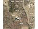 Aerial view of the property with land outlined in red, showing proximity to nearby homes and roads at 152 Sherwood Ln, Canton, GA 30115