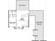 Second-floor layout with media/loft space, guest suite, and unfinished area at 152 Sherwood Ln, Canton, GA 30115