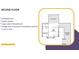 Second-floor layout with loft/media room, guest suite with tile bath, and storage room at 152 Sherwood Ln, Canton, GA 30115