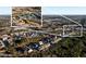 Expansive aerial view showcasing community amenities including tennis courts, convenient to the neighborhood homes at 1560 Baygreen Rd, Suwanee, GA 30024