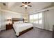 Bright and spacious main bedroom featuring a ceiling fan, and window at 1560 Baygreen Rd, Suwanee, GA 30024