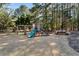 Backyard playground with slide and swings; perfect for outdoor activities and entertaining the  at 7725 Bold Springs Xing, Cumming, GA 30041