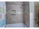 Custom shower with tile surround and mosaic tile accents at 802 Sugar Creek Se Dr, Conyers, GA 30094
