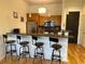Kitchen with breakfast bar, stainless steel appliances, wooden cabinets and hardwood floors at 1430 Dresden Dr # 225, Atlanta, GA 30319