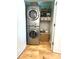 Convenient laundry area featuring a stackable washer and dryer, and storage at 1430 Dresden Dr # 225, Atlanta, GA 30319