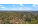 A high-angle aerial shot showcases a lush, green residential area with the Atlanta skyline in the distance at 2120 Sonoma Se Dr, Smyrna, GA 30080
