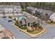 Aerial view of community clubhouse and pool with well-manicured landscaping, enhancing curb appeal at 2120 Sonoma Se Dr, Smyrna, GA 30080