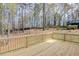 Expansive backyard features a deck, mature trees, and a wooden fence at 3298 Rangers Gate, Marietta, GA 30062