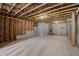 Unfinished basement with insulation, framing, and concrete foundation at 3298 Rangers Gate, Marietta, GA 30062