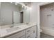 Bathroom with a double vanity, quartz countertop and white cabinets at 3298 Rangers Gate, Marietta, GA 30062