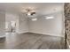 Large living room boasts hardwood floors and a stone fireplace at 3298 Rangers Gate, Marietta, GA 30062