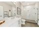 Modern bathroom with a glass-enclosed shower, a sleek vanity, and stylish fixtures at 22 Airline Ne St # 204, Atlanta, GA 30312