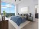 Bedroom featuring large window with great views, neutral tones and minimalist style at 250 Pharr Ne Rd # 2101, Atlanta, GA 30305