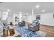 Spacious living room with hardwood floors, recessed lighting, and neutral-colored furniture at 2615 Holly Ln, Marietta, GA 30062