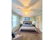 Cozy bedroom featuring a ceiling fan, neutral colors, and a comfortable bed at 4006 Bayside Cir, Atlanta, GA 30340