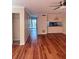 Bright, inviting living area with hardwood floors and convenient access to the kitchen at 4006 Bayside Cir, Atlanta, GA 30340