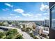 Expansive city view highlighting the building's location, and overlooking highways and lush greenery at 215 Piedmont Ne Ave # 904, Atlanta, GA 30308