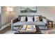 Comfortable living room featuring a sofa, coffee table, and a stylish floor lamp at 215 Piedmont Ne Ave # 904, Atlanta, GA 30308