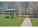 A park with a picnic shelter and play equipment offering a great spot for outdoor activities and relaxation at 3485 Walnut Rdg, Atlanta, GA 30349
