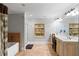 Luxurious bathroom featuring a double vanity, walk-in shower, and designer accents at 12680 Old Surrey Pl, Roswell, GA 30075