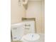Convenient bathroom with a granite countertop vanity, and a white toilet at 3656 Tulip Dr, Decatur, GA 30032