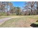 Expansive yard with lush green grass, mature trees, and a paved driveway at 1420 Stephenson Rd, Lithonia, GA 30058