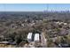 Aerial view showcases the property's proximity to Atlanta and its surrounding natural landscape at 1110 Briar Cove Cir, Atlanta, GA 30329