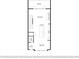 Detailed floor plan showing the layout of the living room, kitchen, dining area, and bathroom at 1110 Briar Cove Cir, Atlanta, GA 30329