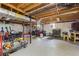 Large unfinished basement area with exposed ceiling and concrete floors at 2019 Wiltshire Pl, Snellville, GA 30078