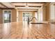 Close up of a large kitchen island with copper faucet and granite countertop at 2440 Peachtree Nw Rd # 22, Atlanta, GA 30305